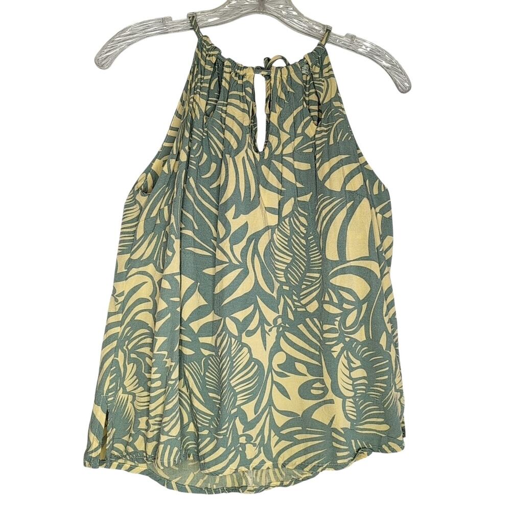Santiki Sleeveless Rayon Top Size Small Casual Resort Weekend Tropical Vacation